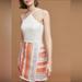 Anthropologie Dresses | Nwot Stunning Anthropology Hutch Kalyn Halter Wrap Dress | Color: Orange/White | Size: 2