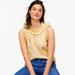 J. Crew Tops | J.Crew Ruffle-Trim Top In Rose Vines (Nwt) | Color: Gold/Yellow | Size: Xs