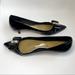 Coach Shoes | Coach Black Patent Leather Low Heel With Gold Bow Detail | Color: Black | Size: 7.5