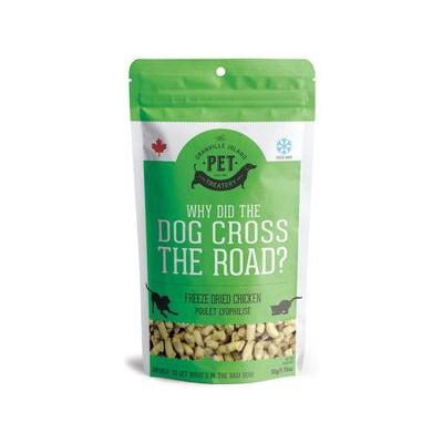 The Granville Island Pet Treatery Why Did the Dog Cross the Road? Freeze-Dried Chicken Dog & Cat Treats, 1.76-oz bag