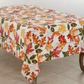 Embroidered Autumn Leaves Tablecloth - Saro Lifestyle 1227.M65104B