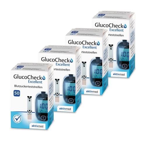 GlucoCheck Excellent Teststreifen (200 Stück) zur Diabetes-Kontrolle 200 St
