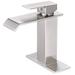 Waterfall Bathroom Sink Faucet Single Handle Bathroom Faucets One Holes Modern Basin Vanity Mixer Taps With Deck Plate