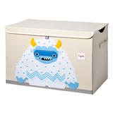 3 Sprouts Sprouts Collapsible Toy Chest Storage Bin w/Lid for Playroom, Yeti, Polyester | 15 H x 14.5 W x 24 D in | Wayfair UTCYET