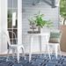 Latitude Run® Brinson 30" Round Metal Indoor-Outdoor Table Set w/ 2 Cafe Chairs Metal in White | 24" | Wayfair B07504EAE56145EDA36DEDFFCC623831