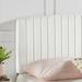 Everly Quinn Rebecca Performance Headboard Upholstered/Velvet/Polyester in White | 62 W x 3.5 D in | Wayfair 8901A453159240A99D4CCC66A3B9BAD3