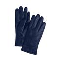 Women's Leather Gloves by Accessories For All in Navy (Size 8 1/2)