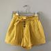 American Eagle Outfitters Shorts | American Eagle Yellow Paper Bag Shorts. Size Xs | Color: Yellow | Size: Xs