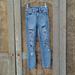 American Eagle Outfitters Jeans | American Eagle Hi Rise Jegging Light Wash Distressed Stretch Skinny Jeans 00 | Color: Blue | Size: 00