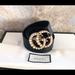 Gucci Accessories | New! Gucci Marmont Gg Pearl Black Calfskin Leather Belt | Color: Black/Gold | Size: 85/34