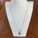 American Eagle Outfitters Jewelry | American Eagle Long Turquoise Pendant Necklace - Silver | Color: Blue/Silver | Size: Os