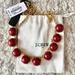 J. Crew Jewelry | J. Crew Burgundy Bubble Necklace | Color: Gold/Red | Size: Os