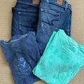 American Eagle Outfitters Other | American Eagle Bundle | Color: Blue | Size: Women’s Tops Size Small/ Capris Size 4