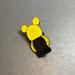 Disney Other | Disney Pin: Black And Yellow Mickey Mouse Vinylmation Pin | Color: Black/Yellow | Size: Os