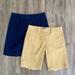 J. Crew Shorts | J. Crew Bundle 10" Bermuda Stretch Chino Short Navy And Tan | Color: Blue/Tan | Size: 2
