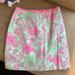 Lilly Pulitzer Skirts | Lilly Pulitzer Vintage Pink And Green Floral Skirt | Color: Green/Pink | Size: 2