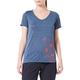 CMP - Damen-T-Shirt aus Melange-Jersey, Blaue Mel. – Koralle, D34