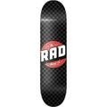 RAD Unisex – Erwachsene Checker Skateboard, Schwarz/Grau, 8.375"