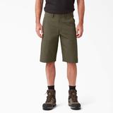 Dickies Men's Flex Cooling Regular Fit Utility Shorts, 13" - Military Green Size 44 (SR602)