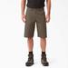 Dickies Men's Flex Cooling Regular Fit Utility Shorts, 13" - Mushroom Size 38 (SR602)