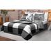 Comforter Set 2PC T Printed Buffalo Plaid White Black (Twin) - Safdie & Co 60791.EC2T.01