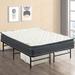 Twin Medium 9" Hybrid Mattress - Spinal Solution Pillow Top Pocket Coil Mattress, & 14" Metal Platform Bed | 74 H x 38 W 23 D in Wayfair