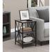 Convenience Concepts Tucson Starburst End Table with Shelves
