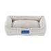 Arlo Plaid Bolster Dog Bed, 12.5" L X 15" W X 2.5" H, Brown, Small