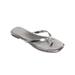 Women's Morgan Flip Flop Sandal by French Connection in Silver (Size 6 M)