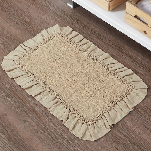 Burlap Bath Mat Natural 30 x 20, 30 x 20, Natural