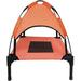 Midlee Salmon Dog Cot w/ Canopy Polyester in Orange | 30 H x 30 W x 24 D in | Wayfair COM-ML-1907