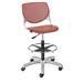 KFI Studios Kool Drafting Chair Upholstered, Steel in Gray | 47.25 H x 19.3 W x 22 D in | Wayfair DS2300-BP41-SP08