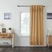 Red Barrel Studio® Cotton Blend & Linen Solid Color Room Darkening Rod Pocket Single Curtain Panel Linen/Cotton Blend in Brown | 96 H in | Wayfair