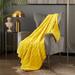 Everly Quinn Makeena Throw Microfiber/Fleece/ in Yellow | 60 H x 50 W in | Wayfair 41E328783D734C1DADFC697D963160A8