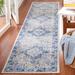 Blue/White 108 x 24 x 0.31 in Indoor Area Rug - Canora Grey Claubert Oriental Power Loom Blue/Ivory Area Rug | 108 H x 24 W x 0.31 D in | Wayfair