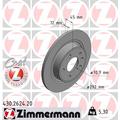 ZIMMERMANN Bremsscheibe COAT Z hinten rechts links voll 292mm für GENERAL MOTORS BUICK (SGM) VAUXHALL CHEVROLET OPEL 569071 5690750 569075 430.2624.20