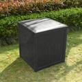 Skylantern - Coffre de Rangement Exterieur 120 l Gris - Coffre de jardin exterieur compact 56x56x62