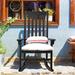 Gymax Wooden Rocking Chair Porch Rocker High Back Garden Seat For - See Details