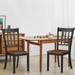 Gymax 4PCS Wooden Dining Side Chair High Back Armless Home Furniture - See Details