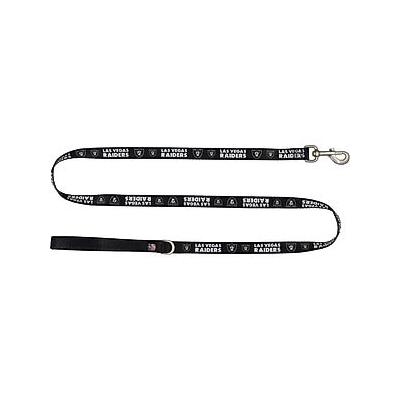 Littlearth NFL Premium Dog & Cat Lead, Las Vegas Raiders, 3/4-in