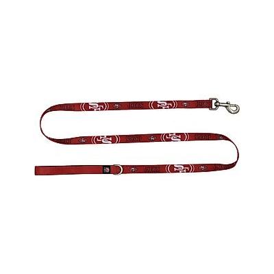 Littlearth NFL Premium Dog & Cat Lead, San Francisco 49ers, 1-in