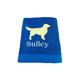 Personalised Golden Retriever Dog Bath Towel, Retriever, gift for dog, gift for her, Dog Towel, Personalised Gift, Blue dog towel