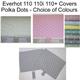 Everhot 110 110i 110+ Lid Covers Pair of Range Cooker Hotplate Mats Pads Green Brown Yellow Pink Blue Duck Egg Grey Polka Dots Hob Cover