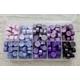 200 purple Sealing wax beads box set, Matte/Pearlescent wax seals stamp, 10 shades wedding invitation, packaging, envelope, Craft Supplies