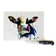 Rainbow Cow Toughened Glass Chopping Smooth finish - Cow Chopping board,Cow Work Top Saver,Cow cutting board