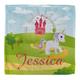 Personalised Children's Face Cloth - Unicorn Fairytale - Bath , Any Name, Colourful, Bath, Beach, Cotton