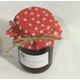 jam covers X 12 RED Foral Fabric lid tops includes bands labels twine 2 sizes avalible