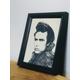 Vintage James Dean movie actor mirror, film star picture, collectibles piece, film lover gift, Hollywood picture, retro style, interior