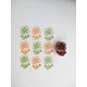 Flower rubber stamp, floral stamp, wedding decor stamp, floral stamp set, stationery stamp set