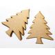 wooden craft shape Large XMAS TREE shapes embellishments decoupage scrapbooking pack of 5